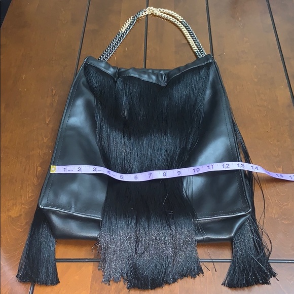 Zara TRF black fringe bag - Picture 13 of 14